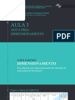 Pip Aula 3 Dimensionamento Distrib Agua Fria Prof - Paulosantos