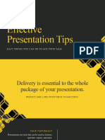 Black and Yellow Basic Presentation Template