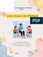 Modul Ajar Bahasa Indonesia - Lihat, Dengar, Dan Pikirkan! - Fase A