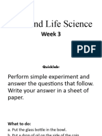 Earth and Life Science WEEK 1