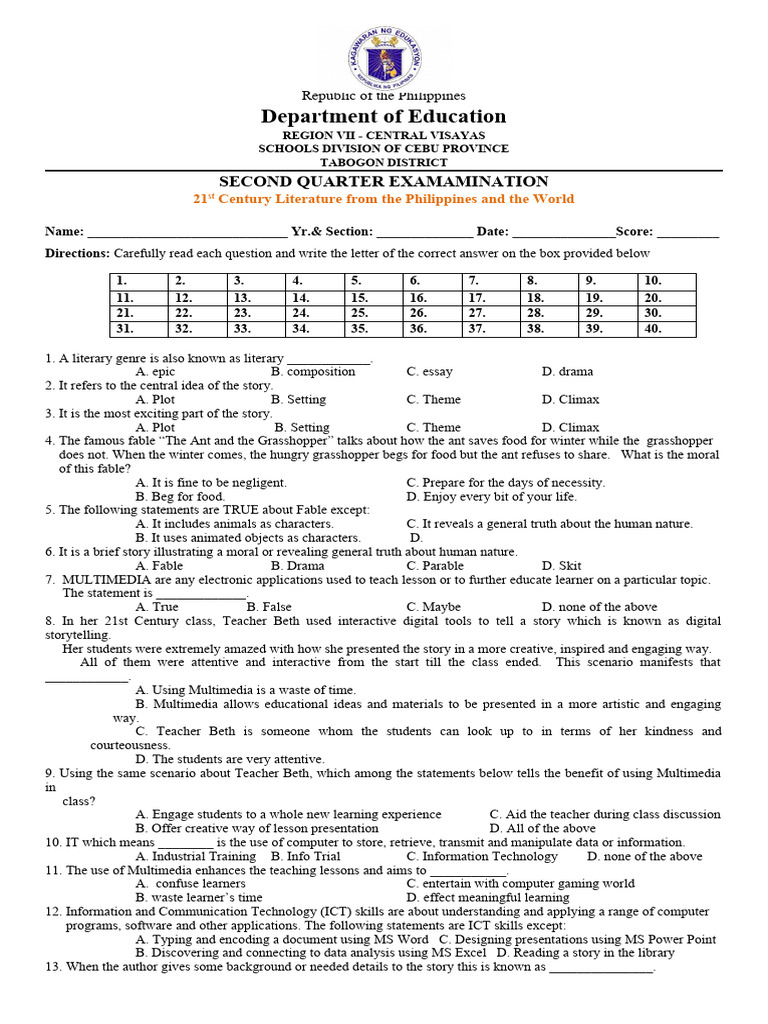 21ST Century Lit | PDF | Multimedia | Learning