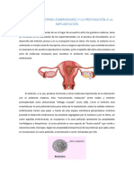 El Diálogo Materno-Embrionario Y La Preparación A La Implantación