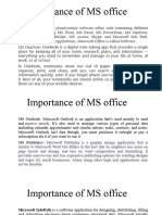 Importance of MS Office