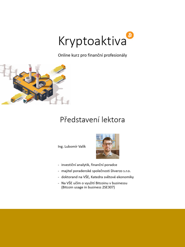 Technologie Bitcoinu Prezentace | PDF