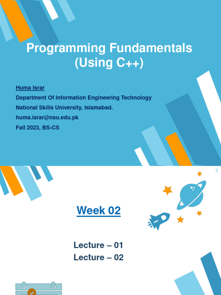CPP-Lecture-02 e | PDF | Computer Program | Programming image.