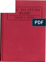Winn, Edith Lynwood - How To Study Rode (Violin Studies)