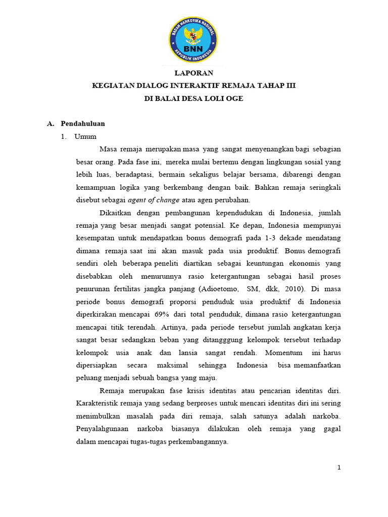 Laporan dialog interaktif remaja iii pdf