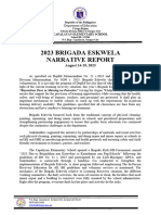 BE Narrative Report