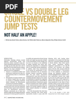 Single VS Double Leg Countermovement Jump Tests