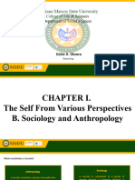 CHAPTER I. B. Sociology and Anthropology