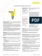 ES Data Sheet VEGAPULS 6X Sensor de Radar para La Medición Continua de Nivel de Líquidos y Sólidos