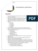 Especialidad de Aptitud Física