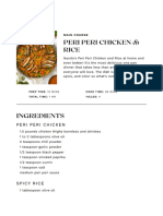 Peri Peri Style Chicken and Rice