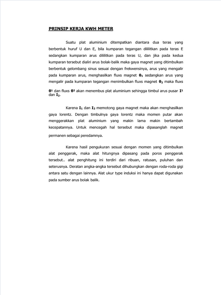 Dokumen - Tips - Prinsip Kerja KWH Meter | PDF