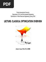 Classical Optimization