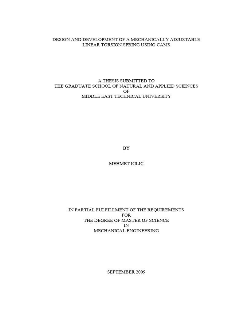 Design and Development of A Mechanically Adjustable Linear Torsion ...
