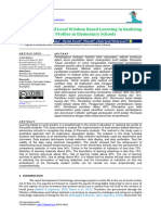 Implementation of Local Wisdom Based Learning in Realizing Pancasila Student Profiles in Elementary Schools