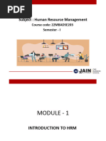 HRM Module-1