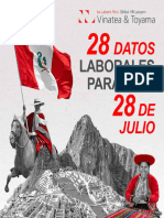 28 Datos Laborales para Este 28 de Julio