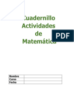 Cuadernillo de Matemáticas Ii Denisse Martínez 7°c