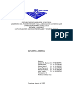 Estadistica Criminal. Trabajo