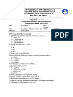 Lembaran Soal Penilaian Akhir Semester Ii