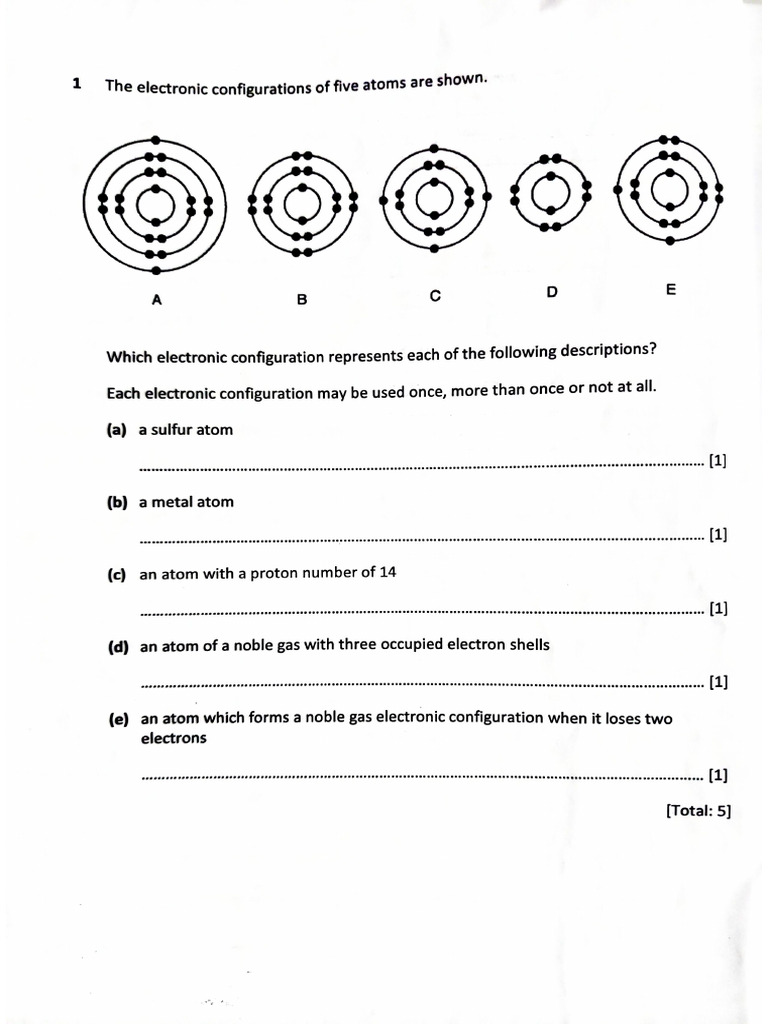 Practice Worksheet of Atomic Structure | PDF