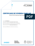 Certificado de Vivienda Familiar: SOLICITUD Solicitud de Encuesta