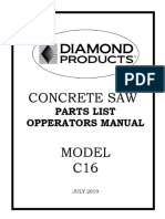 C16 Parts List OP Manual July2019