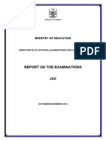 JSC Examiners Report 2015