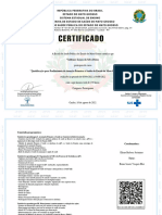 Qualificação para Profissionais Da Atenção Primária À Saúde Do Estado de Mato Grosso IV Turma 04-Certificado de Conclusão de Curso Aluno 3696