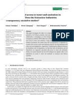 Oil Dependence and Access To Water and Sanitation in African Countries: Does The Extractive Industries Transparency Initiative Matter?