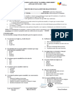 EVALUACIÓN de Diagnostico 1ro EPLC Sin R