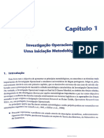 investigação operacional,  primeiro capítulo a ser analisados