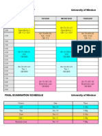 Timetable Worksheet