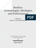Annette Weissenrieder, Borders Terminologies Ideologies and Performances
