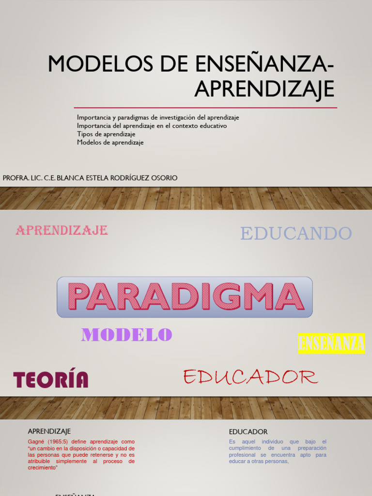 Modelos de Enseñanza-Aprendizaje 3 | PDF