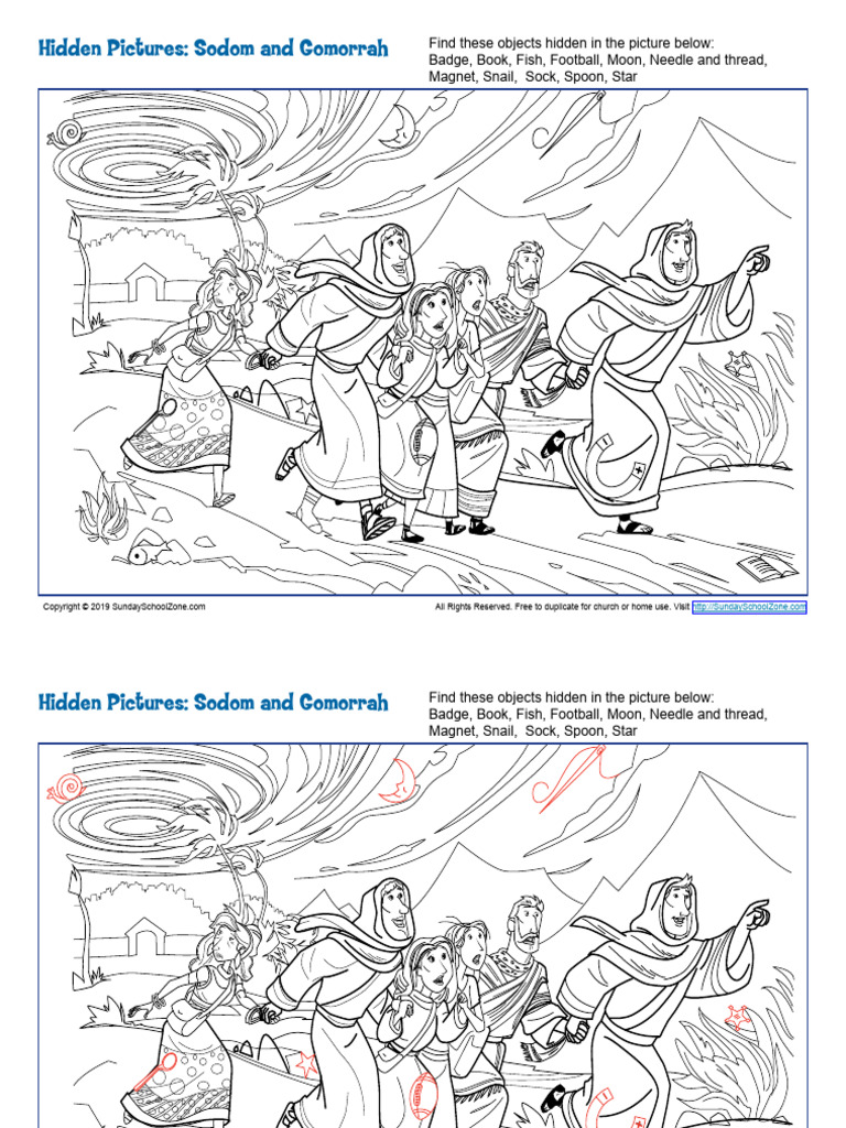Sodom and Gomorrah Hidden Pictures | PDF