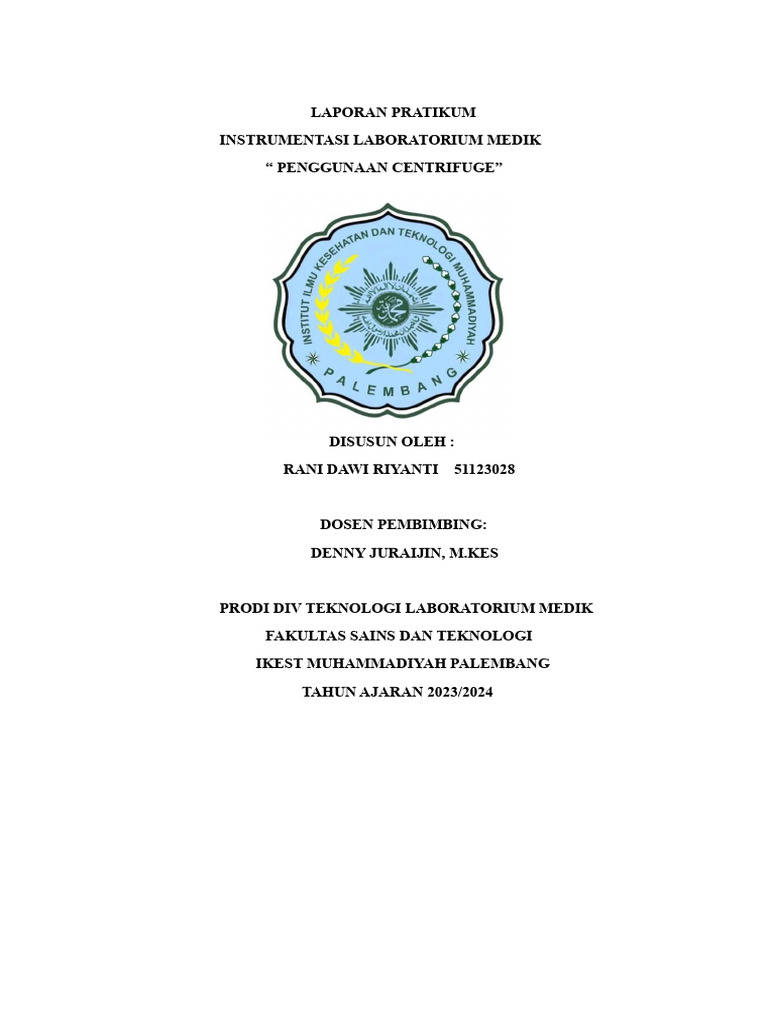 Laporan Pratikum Instrumentasi Lab | PDF