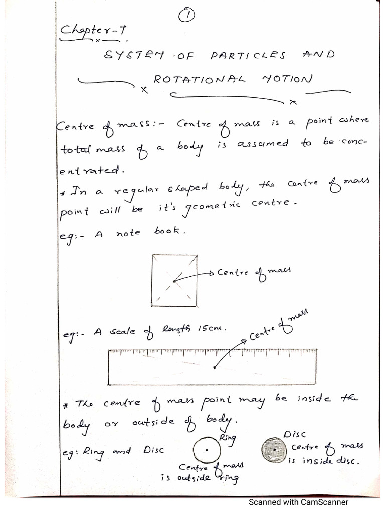 Rotation Full Notes | PDF
