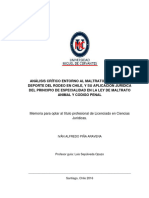 De 5 Análisis Crítico Entorno Al Maltrato Animal en El Deporte Del Rodeo en Chile y Su Aplicación Jur