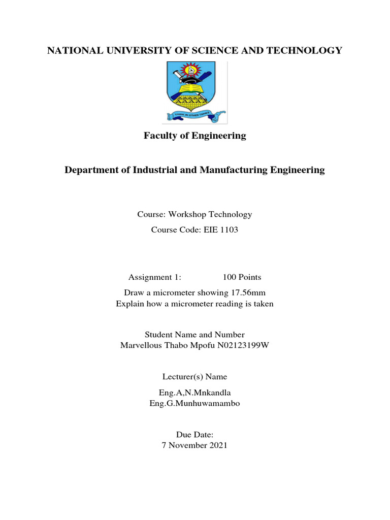 Micrometer Screw Gauge PDF