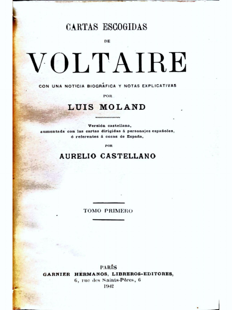 Voltaire Cartas Escogidas PDF