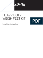 Heavy Duty Weigh Feet Kit Installation Instructions NZ-Original