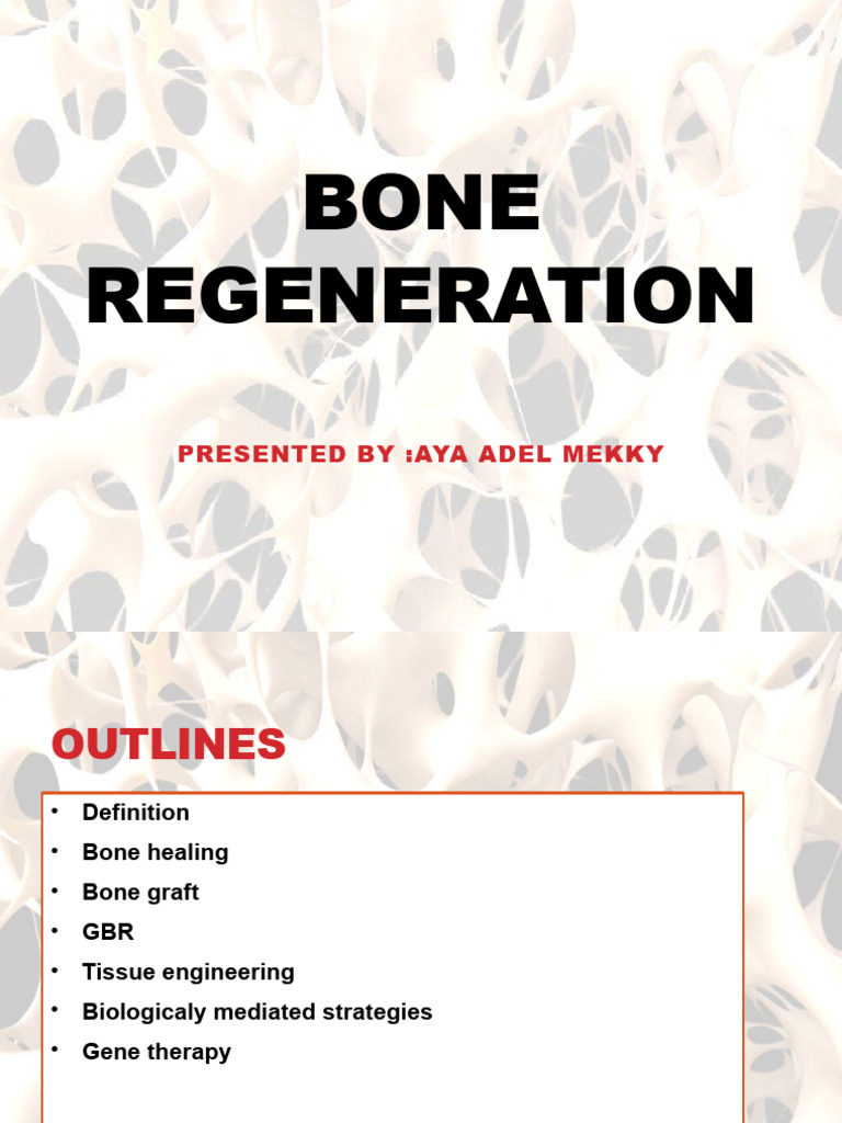 Bone Regeneration | PDF