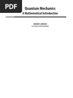 Quantum Mechanics: A Mathematical Introduction