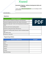 Questionnaire (QA Automation)