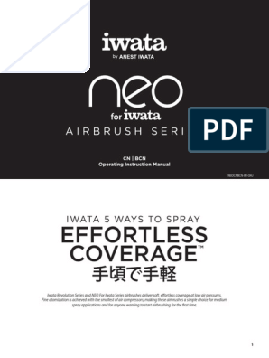 Iwata NEO Airbrush Needle Chucking Guide, Part N1151
