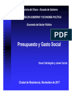 chaco 2017 Presupuesto y Gasto Social