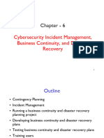 Chapter 6 Incident Managment Business Continutiy and Disaster Recovery